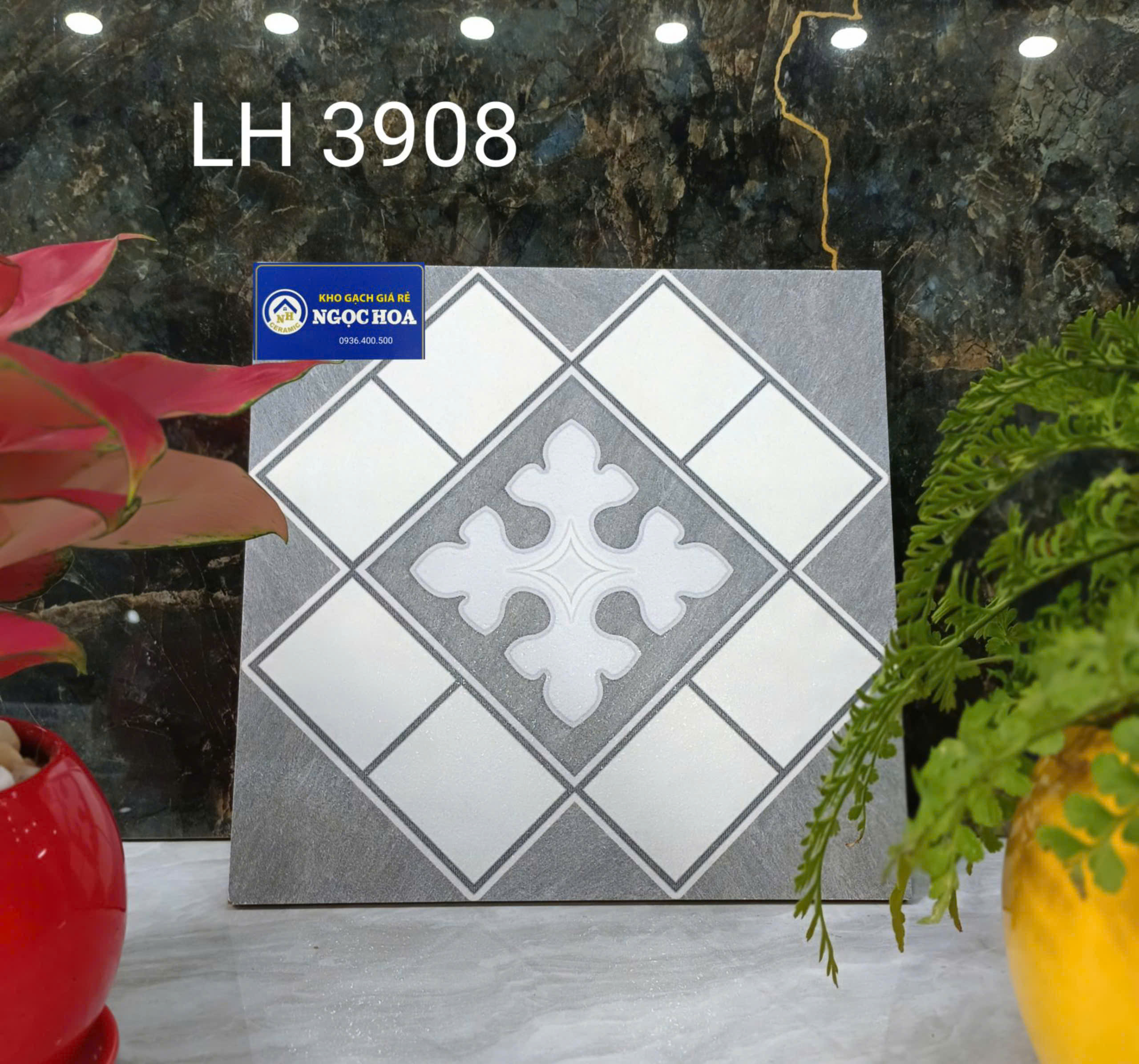 Gạch sàn nước 3908 - Gạch Men Ngọc Hoa - Công Ty TNHH Gạch Men Ngọc Hoa