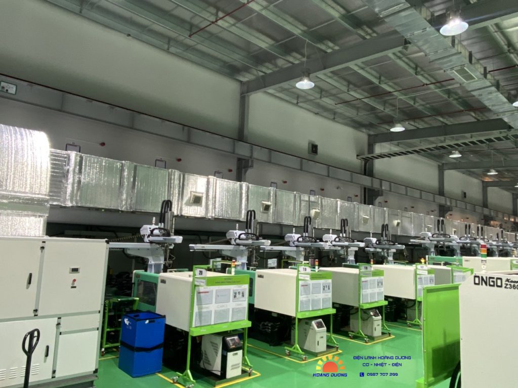 Điều hòa AHU dùng cho xưởng đúc nhựa – nhôm