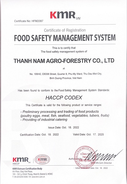 Chứng nhận HACCP CODEX