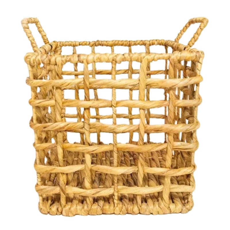 Giỏ lục bình khung vuông có lót bằng cotton
