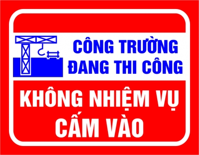 Thi công biển báo an toàn