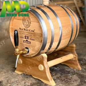 Thùng rượu gỗ sồi 20L - Cơ Sở Sản Xuất Thùng Gỗ Minh Dũng