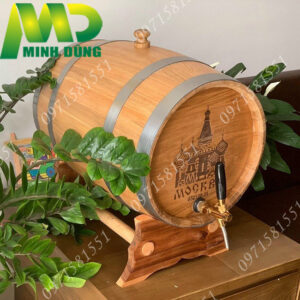 Thùng rượu gỗ sồi 50L - Cơ Sở Sản Xuất Thùng Gỗ Minh Dũng