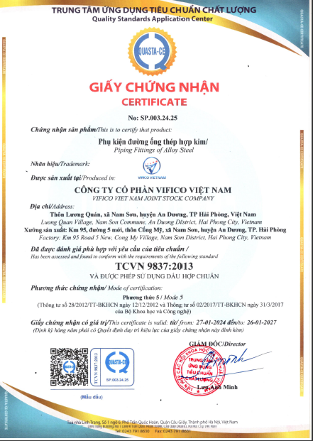 TCVN 9837:2013 - Công Ty Cổ Phần Vifico Việt Nam