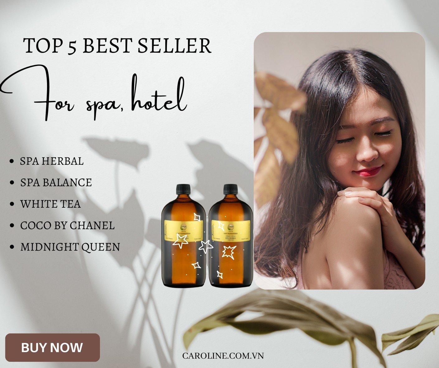 Top 5 tinh dầu best seller - Công Ty TNHH Sản Xuất Xuất Nhập Khẩu Caroline Việt Nam