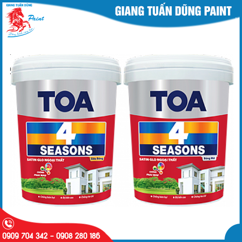 Sơn nước ngoại thất cao cấp TOA 4 Seasons Satin Glo