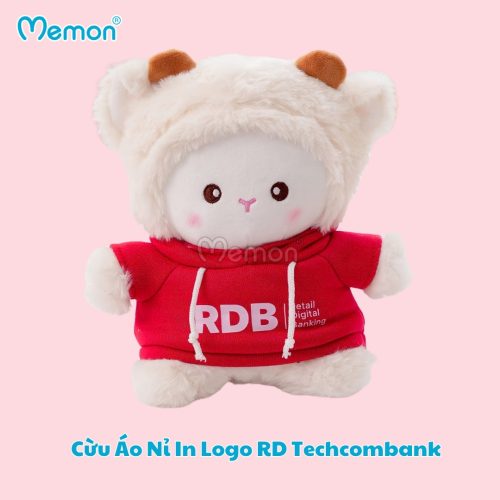 Cừu áo nỉ in logo RD Techcombank