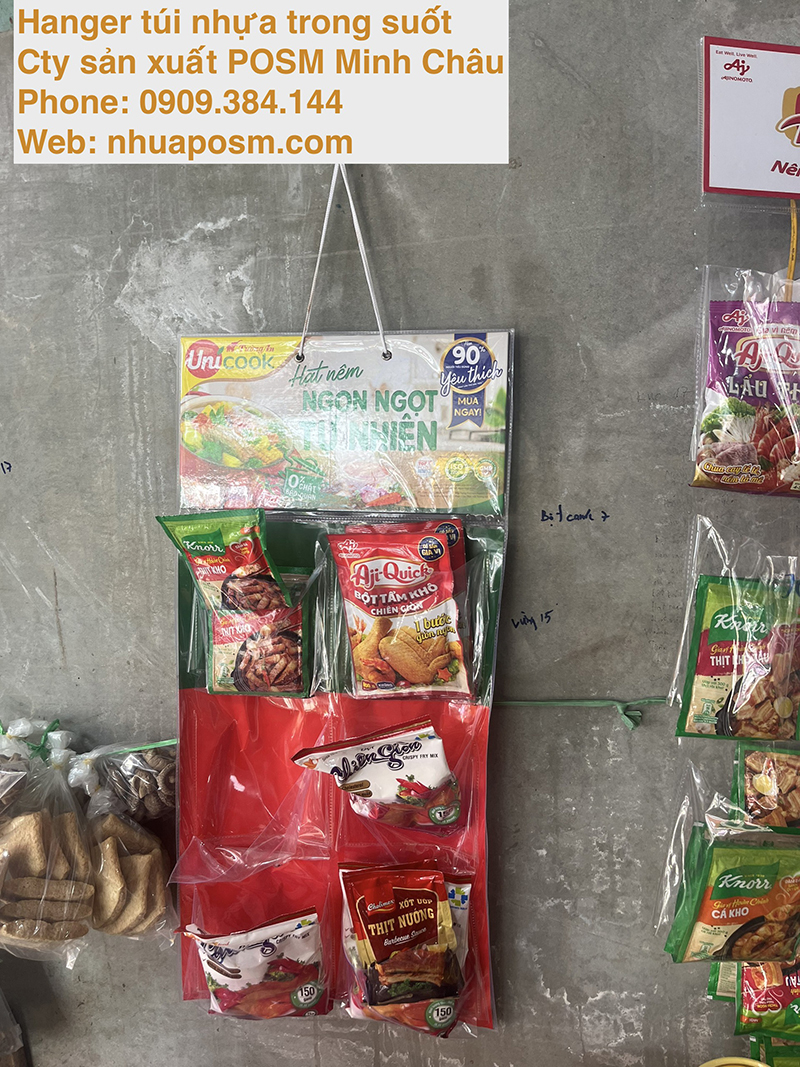Hanger nhựa quảng cáo - POSM Minh Châu - Công Ty TNHH Thương Mại Tổng Hợp Xuất Nhập Khẩu Minh Châu