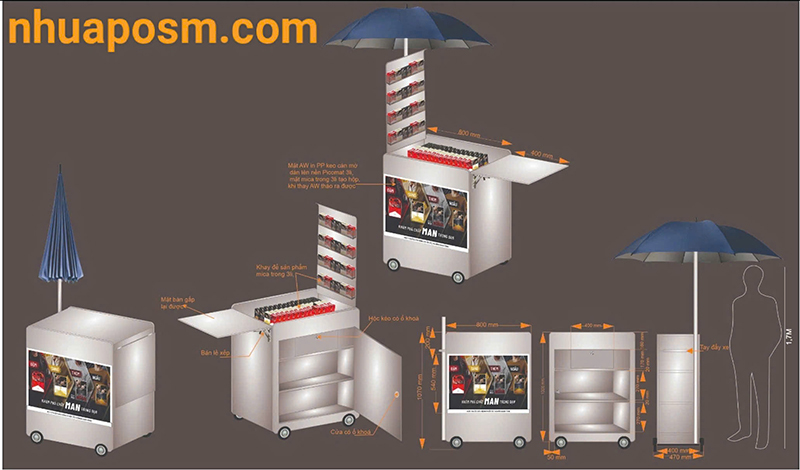 Kệ bán hàng - POSM Minh Châu - Công Ty TNHH Thương Mại Tổng Hợp Xuất Nhập Khẩu Minh Châu