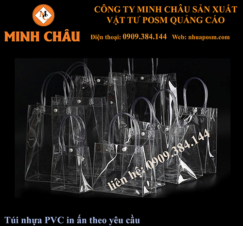 Túi nhựa PVC quảng cáo - POSM Minh Châu - Công Ty TNHH Thương Mại Tổng Hợp Xuất Nhập Khẩu Minh Châu