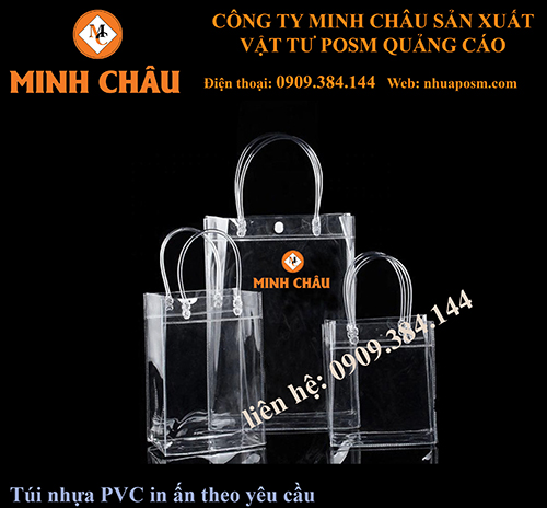 Túi nhựa PVC quảng cáo - POSM Minh Châu - Công Ty TNHH Thương Mại Tổng Hợp Xuất Nhập Khẩu Minh Châu