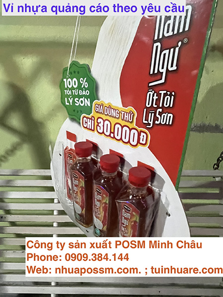 Vỉ treo nhựa nước mắm Nam Ngư - POSM Minh Châu - Công Ty TNHH Thương Mại Tổng Hợp Xuất Nhập Khẩu Minh Châu