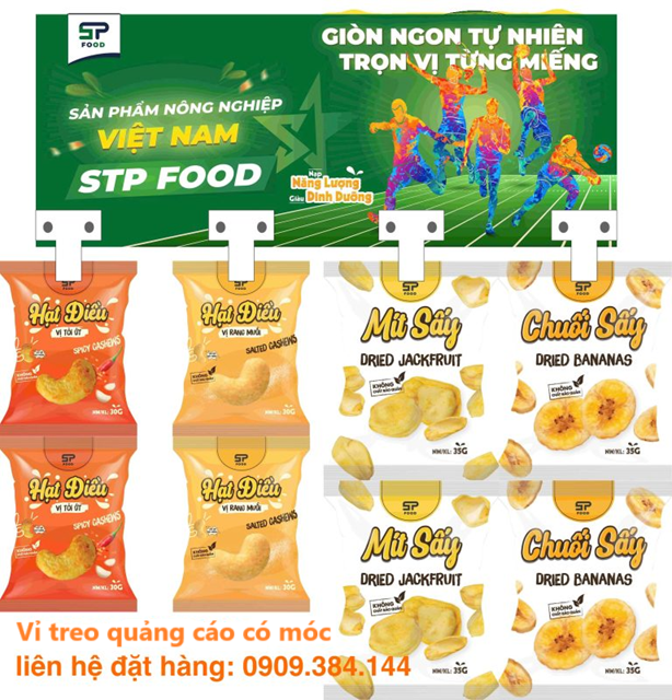 Vỉ treo quảng cáo có móc nhựa - POSM Minh Châu - Công Ty TNHH Thương Mại Tổng Hợp Xuất Nhập Khẩu Minh Châu