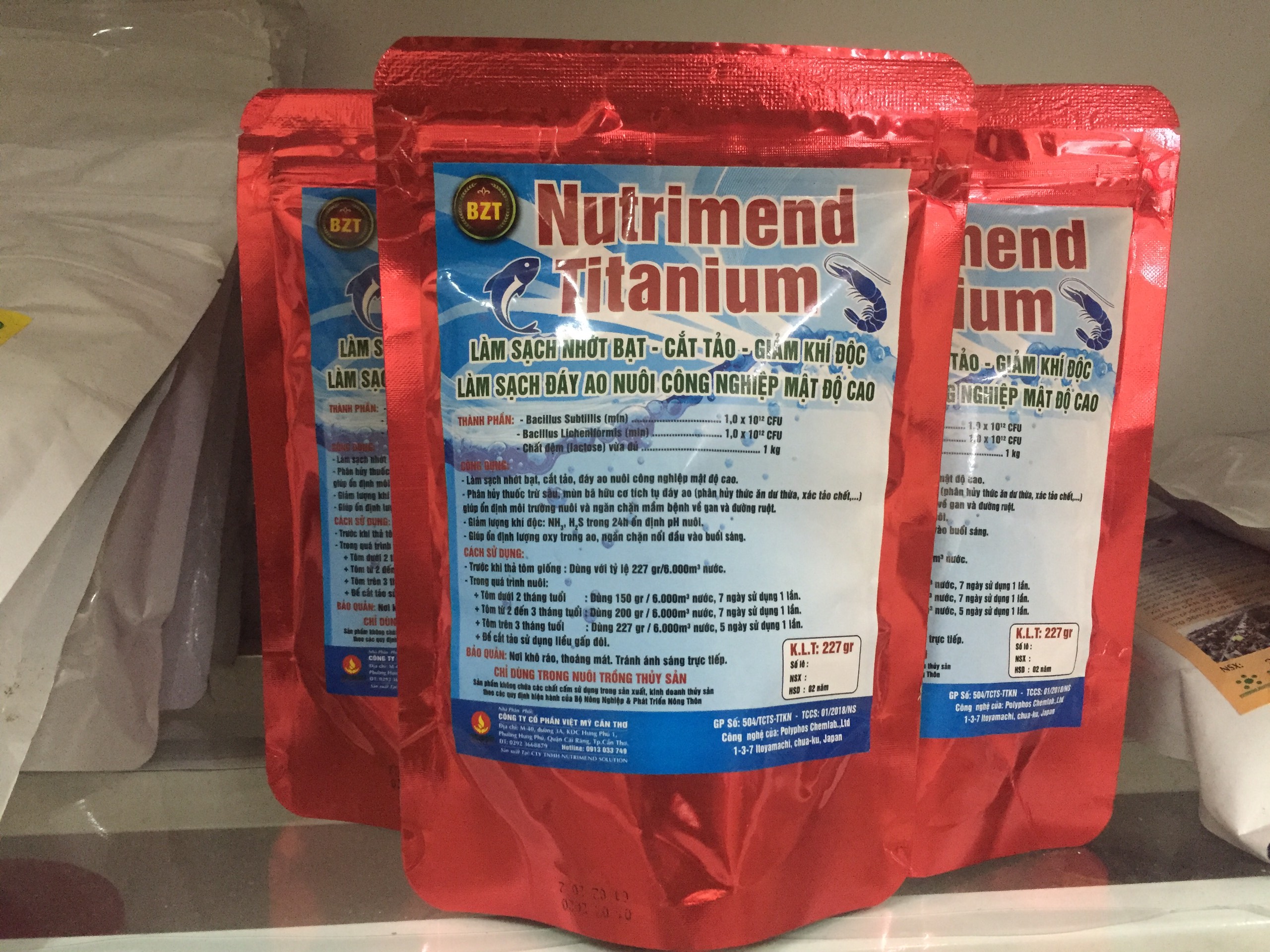 Vi sinh xử lý khí độc Nutrimend Titanium - Hóa Chất Viên Phú Thịnh - Công Ty TNHH TM DV Viên Phú Thịnh