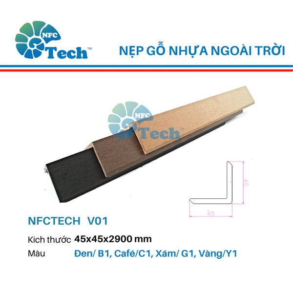 Thanh nẹp gỗ nhựa ngoài trời V01 - Nhựa Giả Gỗ Everlast - Công Ty TNHH Everlast Việt Nam
