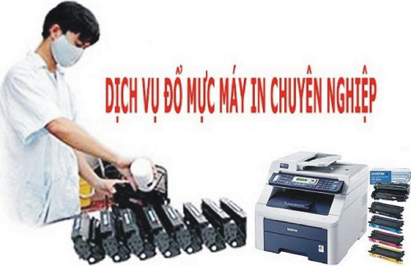 Đổ mực máy in - Cửa Hàng Thiết Bị Máy Văn Phòng Nguyễn Sơn