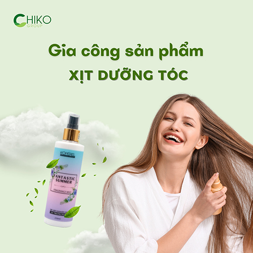 Gia công sản phẩm xịt dưỡng tóc - Mỹ Phẩm CHIKO Việt Nam - Công Ty TNHH Quốc Tế CHIKO Việt Nam