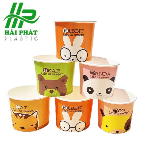 Cháo giấy 480 kèm nắp - Bao Bì Thực Phẩm Hải Phát Plastic - Công Ty TNHH Thương Mại Và Dịch Vụ Hải Phát Plastic