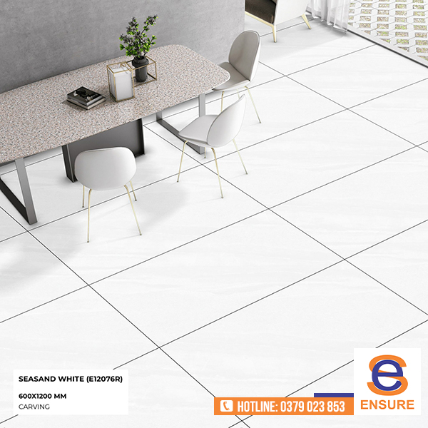 Gạch Carving Seasand White 600x1200mm - Gạch ấn Độ Ensure - Công Ty TNHH Ensure