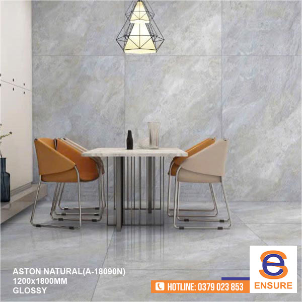Gạch Glossy Aston Natural (A-18090N) 1200x1800mm - Gạch ấn Độ Ensure - Công Ty TNHH Ensure