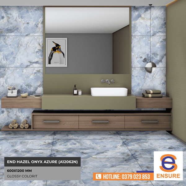 Gạch Glossy Colorit End Hazel Onyx Azure (A12062N) 600x1200mm