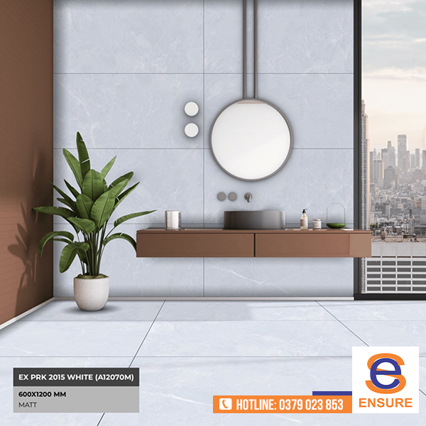 Gạch Matt EX PRK 2015 White (A12070M) 600x1200mm - Gạch ấn Độ Ensure - Công Ty TNHH Ensure