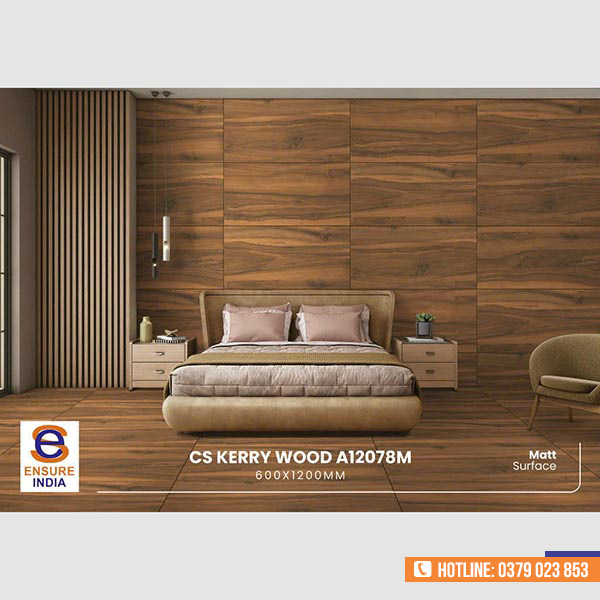 Gạch vân gỗ CS Kerry Wood (A12078M) 600x1200mm - Gạch ấn Độ Ensure - Công Ty TNHH Ensure