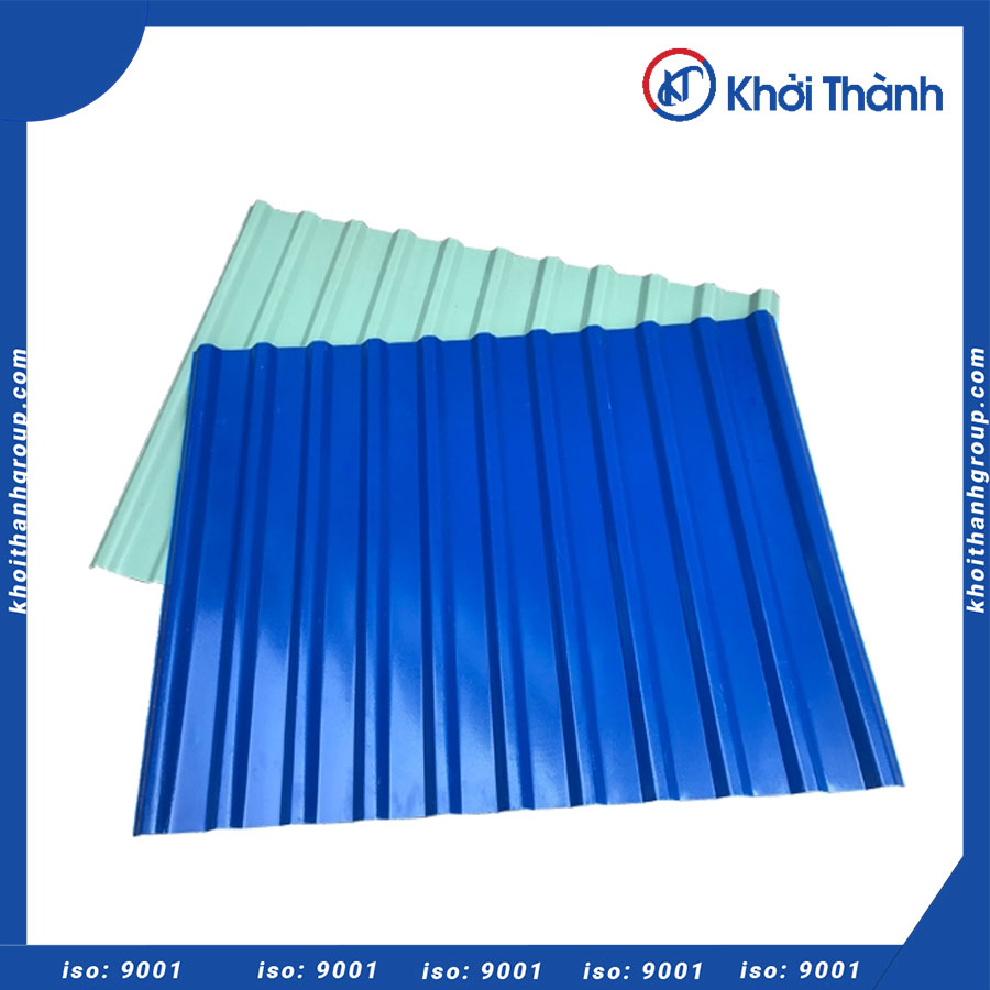 Tôn nhựa 4 lớp PVC/ASA 11 lớp sóng vuông