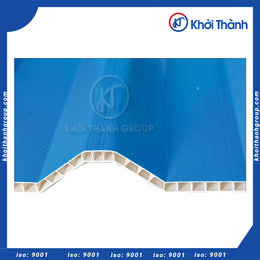 Tôn xanh dương nhựa PVC rỗng