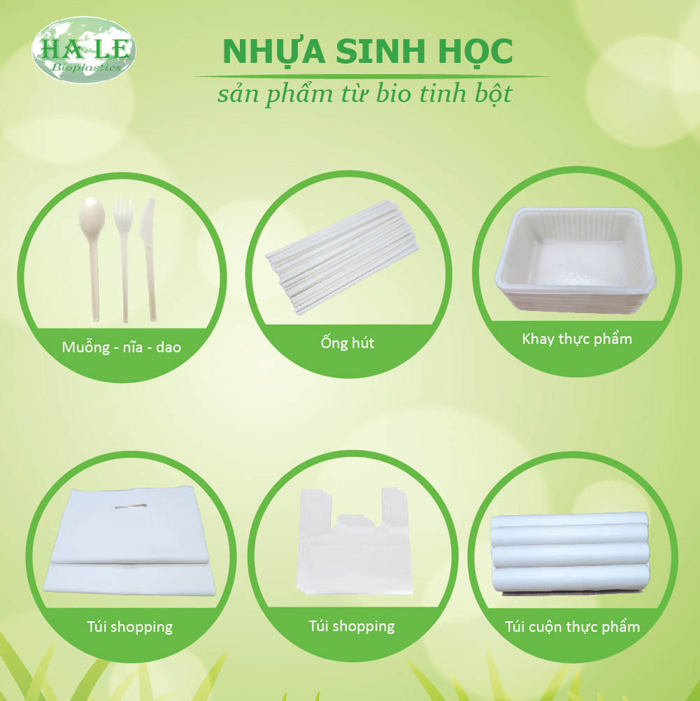 Sản phẩm từ bio tinh bột - Công Ty TNHH Nhựa Sinh Học Hà Lê