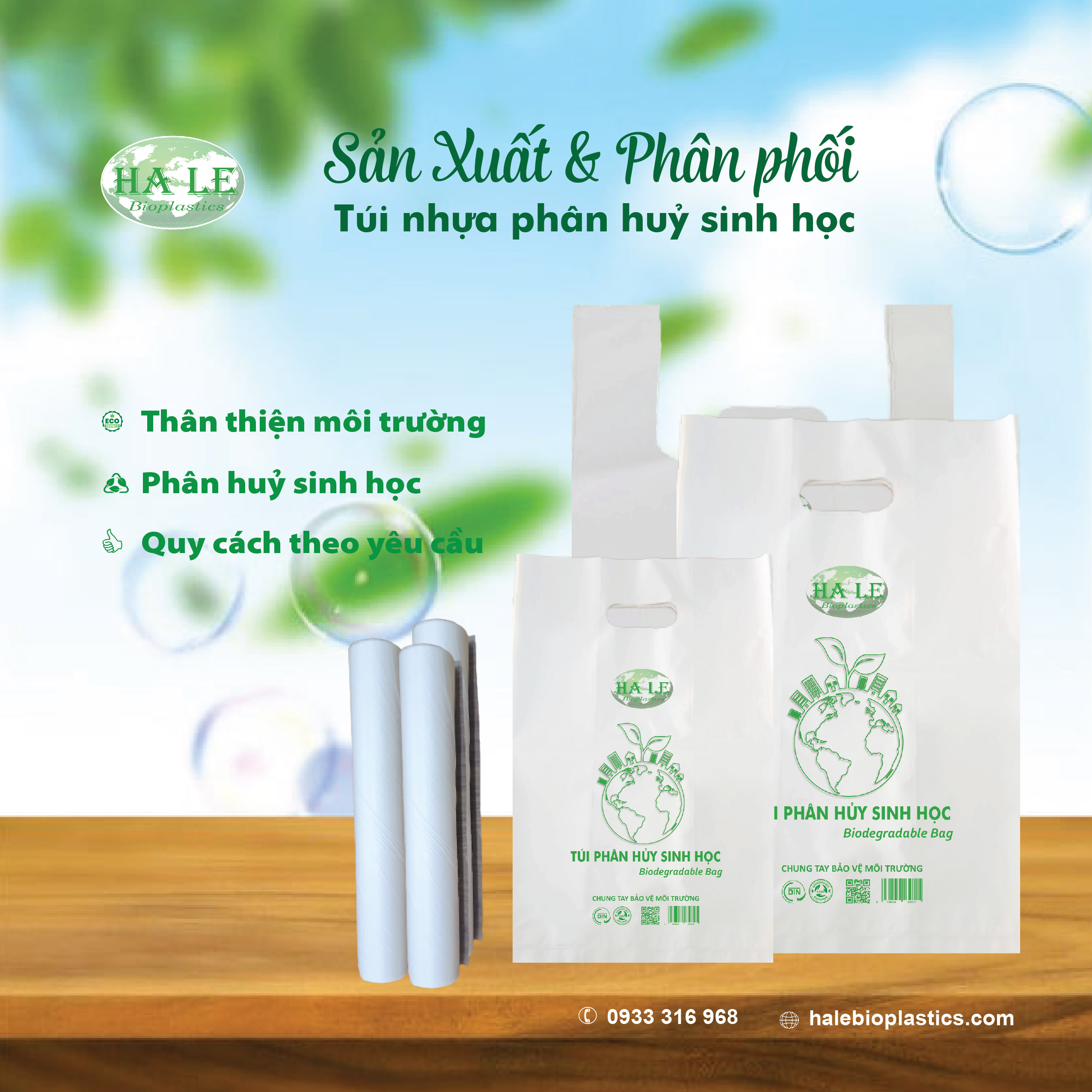 Túi nhựa phân hủy sinh học - Công Ty TNHH Nhựa Sinh Học Hà Lê