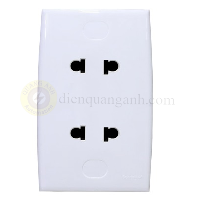 Bộ ổ cắm đôi 2 chấu 16A - Thiết Bị Điện Quang Anh - Công Ty TNHH Kỹ Thuật Cơ Điện Quang Anh