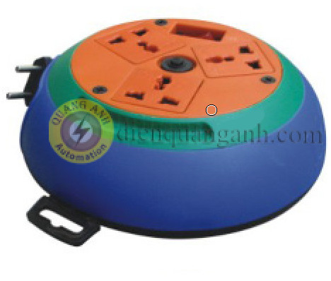 Ổ cắm kéo dài 3 mét, 3 ổ cắm, 1 công tắc, 15A 250VAC - Thiết Bị Điện Quang Anh - Công Ty TNHH Kỹ Thuật Cơ Điện Quang Anh