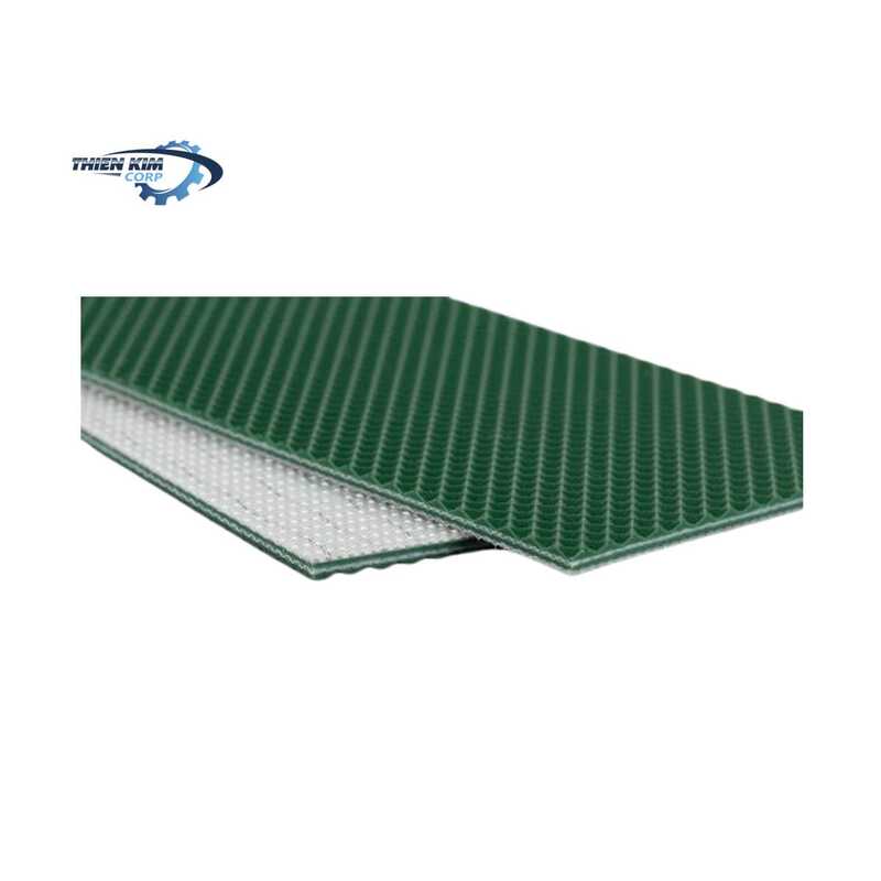 Băng tải PVC caro dày 3mm - 2 lớp bố