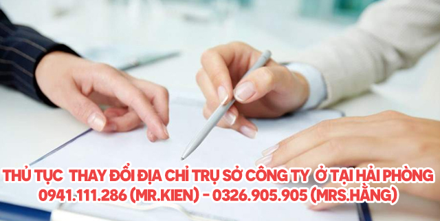Thủ tục thay đổi địa chỉ, trụ sở công ty