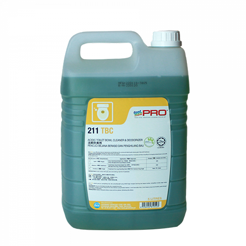 Hóa chất tẩy rửa bồn cầu TBC GMP-211 can 5L - Hóa Chất Tẩy Rửa Mai Quân - Công Ty TNHH Một Thành Viên Sản Xuất Thương Mại Dịch Vụ Mai Quân