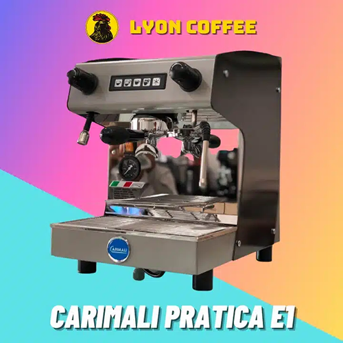 Máy pha cà phê Carimali Pratica E1 1 group - Cà Phê Lyon - Công Ty TNHH Thương Mại Sản Xuất Xuất Nhập Khẩu Trà Cà Phê Lyon