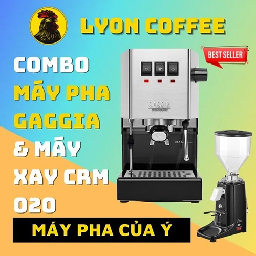 Máy pha cà phê Gaggia Classic Pro - Cà Phê Lyon - Công Ty TNHH Thương Mại Sản Xuất Xuất Nhập Khẩu Trà Cà Phê Lyon