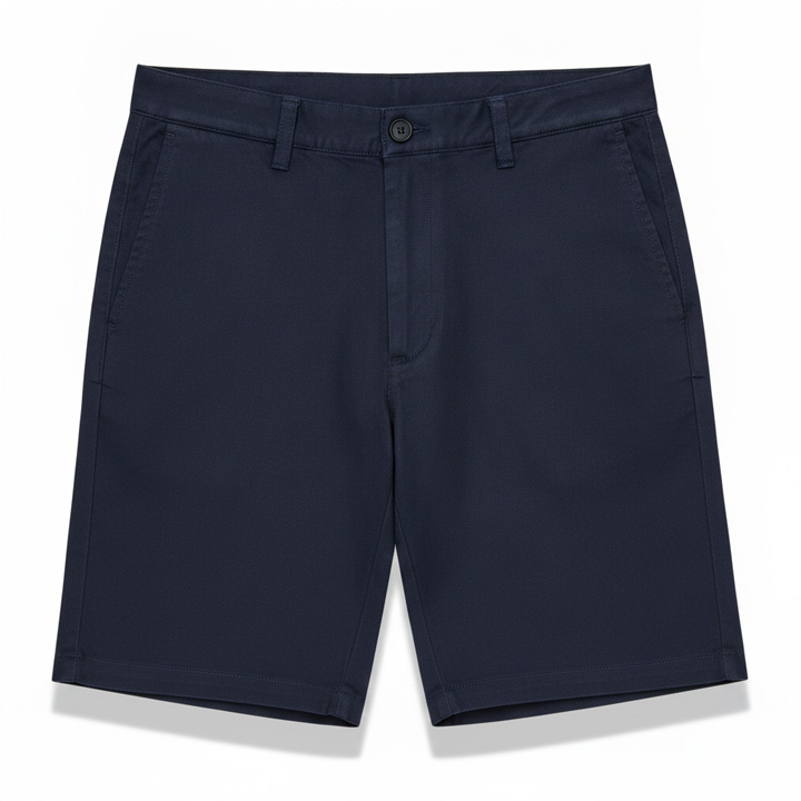 Quần short chino nam màu xanh navy