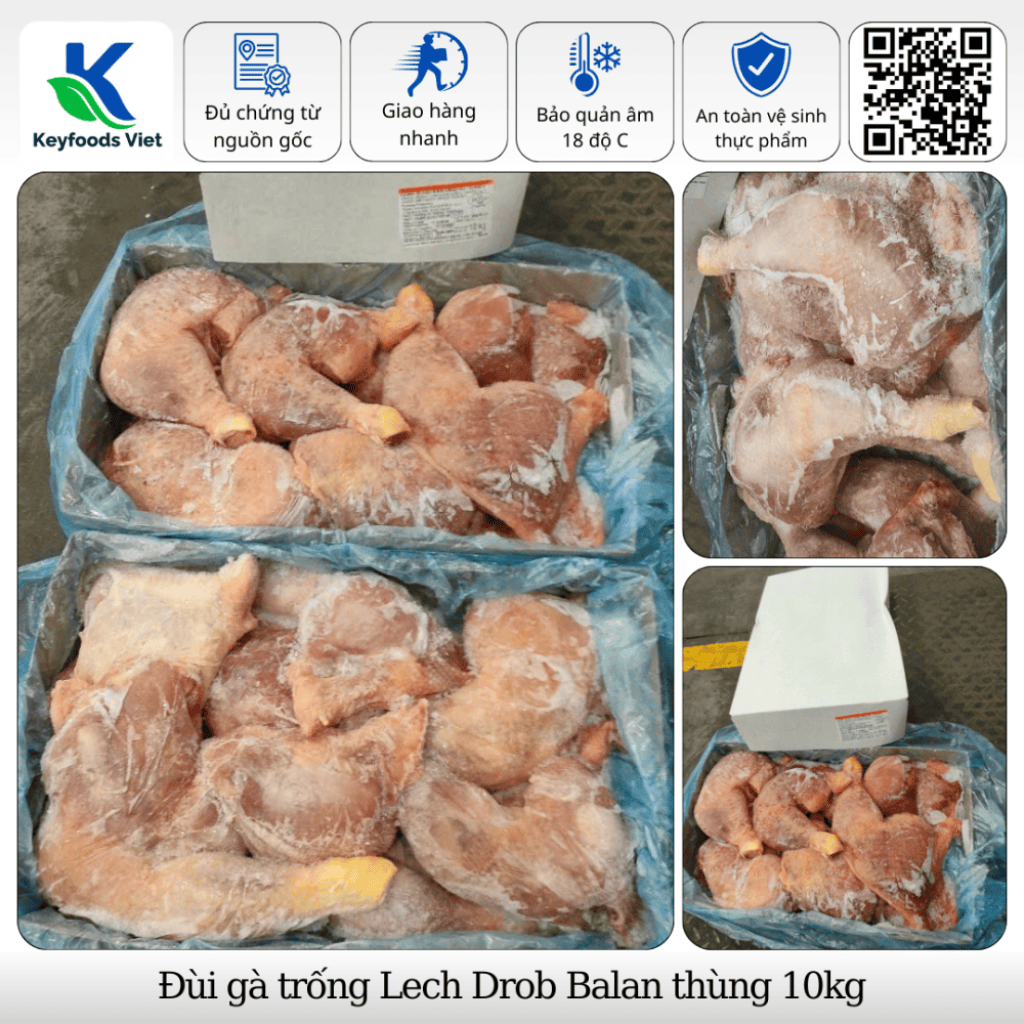 Đùi gà trống Lech Drob - Thực Phẩm Đông Lạnh Keyfoods Việt - Công Ty TNHH Đầu Tư Thương Mại Quốc Tế KeyGroup