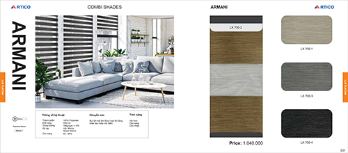 Rèm Armani - Mành Rèm ARTICO Luxury - Công Ty Cổ Phần Winitex Việt Nam