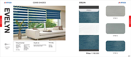 Rèm Evelyn - Mành Rèm ARTICO Luxury - Công Ty Cổ Phần Winitex Việt Nam