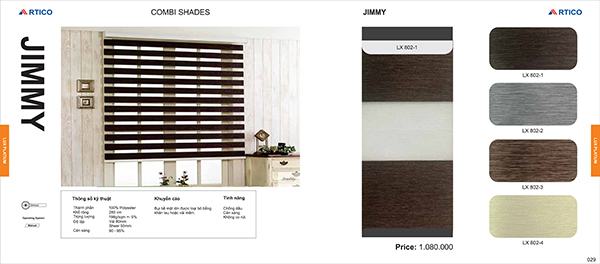 Rèm Jimmy - Mành Rèm ARTICO Luxury - Công Ty Cổ Phần Winitex Việt Nam