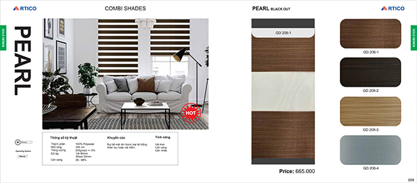 Rèm Pearl Black Out - Mành Rèm ARTICO Luxury - Công Ty Cổ Phần Winitex Việt Nam