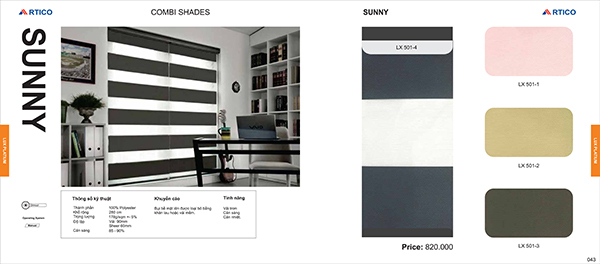 Rèm Sunny - Mành Rèm ARTICO Luxury - Công Ty Cổ Phần Winitex Việt Nam