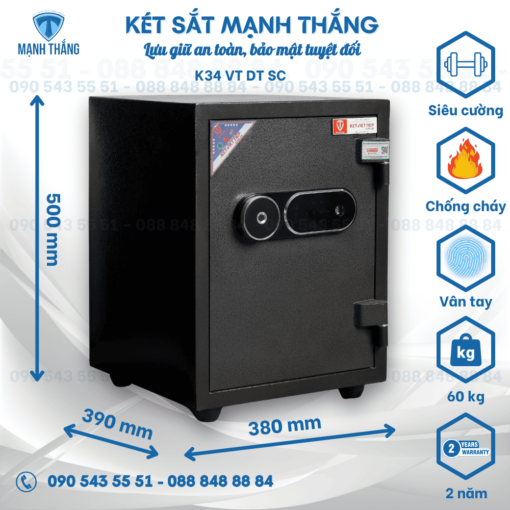 Két sắt Việt Tiệp vân tay điện tử
