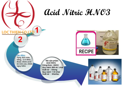 Acid Nitric HNO3 - Hóa Chất Ngành Dệt Nhuộm Lộc Thiên - Công Ty TNHH Đầu Tư Phát Triển Lộc Thiên
