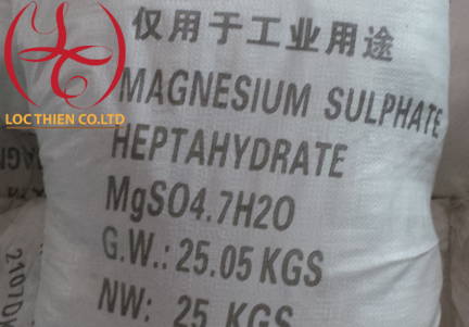 MgSO4.7H2O-Magnesium Sulphate 99 - Hóa Chất Ngành Dệt Nhuộm Lộc Thiên - Công Ty TNHH Đầu Tư Phát Triển Lộc Thiên
