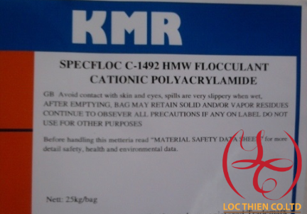 Chất trợ lắng Polymer Cation CPAM