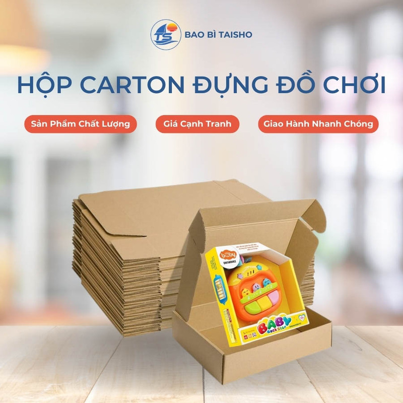 Hộp carton đựng đồ chơi - Bao Bì Carton Taisho - Công Ty TNHH SX TM Bao Bì Taisho